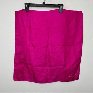 Givenchy silk pink scarf logo 23”